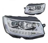 Coppia Set Kit FARI Anteriori VW T6 ANGEL EYES 2015-2019 TRASPARENTI/CROMO H9/H1