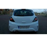 Coppia Set Kit Fari Fanali Posteriori Tuning LED Corsa D 3 porte 06-14 nero