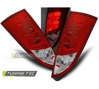 Coppia Set Kit Fari Tuning FOCUS MK1 10.1998-10.2004 HATCHBACK Rosso/Bianco LED