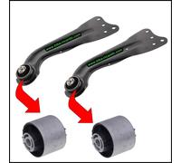 COPPIA SILENT BLOCK PER BRACCI SOSPENSIONE POSTERIORI AUDI | SEAT | SKODA | VAG