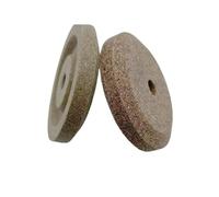 Coppia Smerigli Affettatrice Ø45 mm - Grana Fine e Grossa - Foro 6 mm - Altezza 8 mm - con Gradino e Mozzo - Ricambio Compatibile