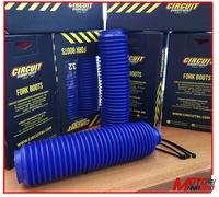 COPPIA SOFFIETTI FORCELLA 32 DENTI BLU CIRCUT CISS004 PER Suzuki DR 350