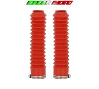 COPPIA SOFFIETTO SOFFIETTI FORCELLA MOTO Rossi Ø32/Ø48mm - Lunghezza 240mm