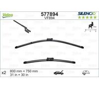 Tergicristallo per parabrezza VALEO 577894, Silencio VF894 Lunghezza 800+750mm, fronte, 2 pezzo