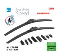 COPPIA SPAZZOLE TERGICRISTALLO ANTERIORI IN GOMMA LAMPA OPEL COMBO DAL 2012-