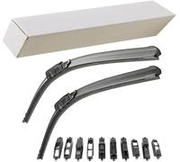 COPPIA SPAZZOLE TERGICRISTALLO COMPATIBILE CON 500 07-2007 IN POI-500 ABARTH 08-2008 MODELLO IN GOMMA GARANTISCONO UNA BUONA PULIZIA DEL PARABREZZA ASSICURANO VISIBILITA CHIARA