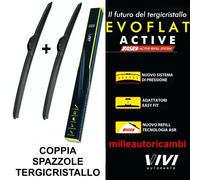 COPPIA SPAZZOLE TERGICRISTALLO EVOFLAT PER OPEL OMEGA [B] 1993>2003 CM.60+48