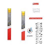 Coppia spazzole tergicristallo flat 51 41 cm per Opel Combo 11/2006-2011