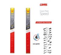 Coppia spazzole tergicristallo flat 60 58 cm per Bmw Serie 6 E63 E64