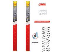 Coppia spazzole tergicristallo flat 70 cm per Seat Alhambra 6/2000-3/2010