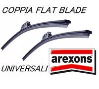 COPPIA SPAZZOLE TERGICRISTALLO 'FLAT BLADE' AREXONS UNIVERSALE VARIE MISURE