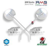 COPPIA SPECCHI DESTRO E SINISTRO PIASTRE PIAGGIO VINTAGE VESPA PX 150 150 2016