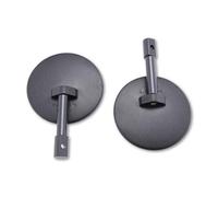 Coppia specchi retrovisori bar end neri omologati 100mm cafe racer caferace 2pz
