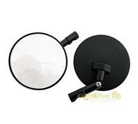 Coppia Specchi retrovisori da manubrio bar-end colore nero Omologati scrambler