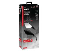 COPPIA SPECCHI RETROVISORI PER MOTO UNIVERSALI IN ALLUMINIO MODELLO "LIMITS"