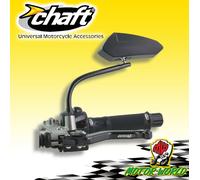 COPPIA SPECCHI SPECCHIETTI CHAFT DIAMETRO 8 MM NERO HONDA KAWASAKI SUZUKI
