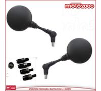 COPPIA SPECCHI SPECCHIETTO RECLINABILE SINISTRO DESTRO UNIVERSALE CON ATTACCHI