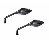 COPPIA SPECCHI STREET NERI OPACHI BARRACUDA