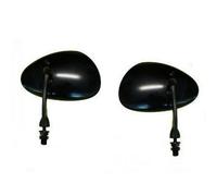 COPPIA SPECCHIETTI CAFE' RACER attacco 8mm PER MOTO DA MANUBRIO OMOLOGATO NERO