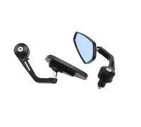 Coppia Specchietti Laterali Universali Retrovisori Moto Manubrio 7/8 22MM Nero