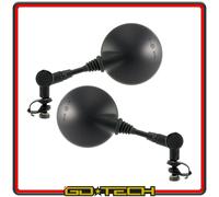 COPPIA SPECCHIETTI MANUBRIO MOTO ENDURO CROSS SPECCHI RETROVISORI REGOLABILI RMS