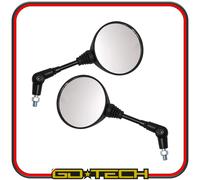 COPPIA SPECCHIETTI MOTO CROSS ENDURO MOTARD SPECCHI RETROVISORI REGOLABILI M10