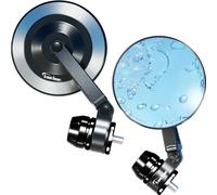 Coppia Specchietti Pieghevole Moto Kaedear 8mm 10mm Lente Blu Alluminio Giappone