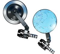 Coppia Specchietti Pieghevole Moto Kaedear 8mm 10mm Lente Blu Alluminio Giappone