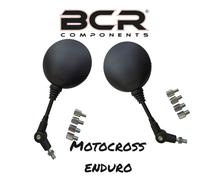 coppia specchietti pieghevoli sx-dx per motocross enduro regolabile ,scooter