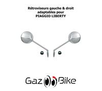 Coppia Specchietti retrovisori Adattabili Sinistro/Destra Piaggio LIBERTY 200...