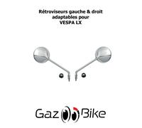 Coppia specchietti retrovisori adattabili sinistro e destro VESPA LX FL 4T da...