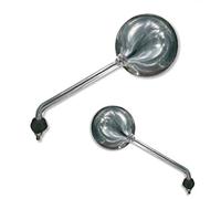 COPPIA SPECCHIETTI RETROVISORI COMPATIBILE CON PIAGGIO LIBERTY RST 125 2010 CROMATO FAR