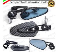 COPPIA SPECCHIETTI RETROVISORI MANUBRIO CARBON NERO PER HONDA SW T 400