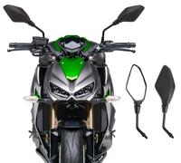 COPPIA SPECCHIETTI RETROVISORI MOTO CROSS SCOOTER CUSTOM NERO M8 / M10