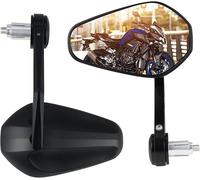 Coppia Specchietti Retrovisori Moto Scooter Omologato per Manubrio 7/8" 22mm