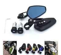 Coppia specchietti retrovisori per moto cross scooter montaggio a manubrio 22mm