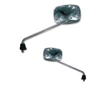 COPPIA SPECCHIETTI RETROVISORI PER SCOOTER PIAGGIO BEVERLY 250 2004 CROMO CROMATO FAR