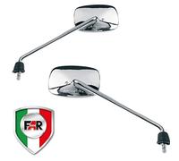 COPPIA SPECCHIETTI RETROVISORI PER SCOOTER PIAGGIO BEVERLY 250 2006 CROMO CROMATO FAR