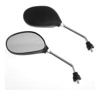 Coppia Specchietti Retrovisori Scooter Ricambio Specchi Moto Gambo Cromato