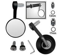 Mirrors Style Custom Rearview Motorcycle Motorbike Handlebar Black