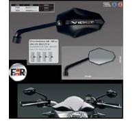 COPPIA SPECCHIETTI SPECCHI FAR OMOLOGATI 7204 7205 VIPER 3 NERI HONDA HORNE CB