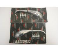 Coppia specchietti universali ovali alluminio Rearview mirrors set