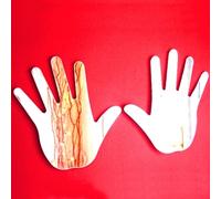 Coppia Specchio in Acrilico Hands Senza Cornice Super Cool Creations