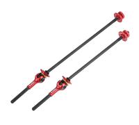 Coppia spiedini per asse a sgancio rapido 140 mm 180 mm fibre di carbonio rossa