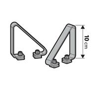 COPPIA SPONDINE FERMACARICO 10CM NORDRIVE PER BARRE KARGO ALU NORDRIVE N11036