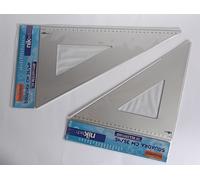 Coppia Squadre Niktech in Alluminio 60° e 45° 35cm Nikoffice