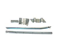 Coppia staffa stendibiancheria balcone zincato piastra anti-sbandamento