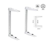 COPPIA STAFFE A SOFFITO PORTATA 120kg BRACCETTI 45 cm UNITA ESTERNA CLIMA