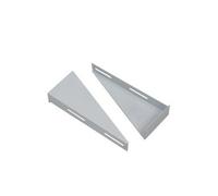 Coppia staffe fisse per lavabo ergonomico - supporti a muro in metallo