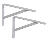 Coppia staffe per mensole pesanti tv staffa bianco reggimensola appesa da muro